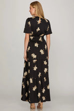 Load image into Gallery viewer, Floral Satin Dress