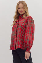 Load image into Gallery viewer, Plaid Dream Blouse