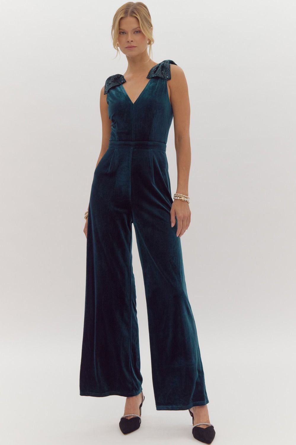 Holiday Party Jumpsuit Muckalee Creek Boutique