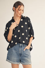 Load image into Gallery viewer, Polka Satin Top