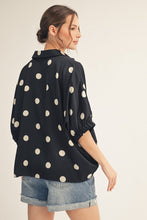 Load image into Gallery viewer, Polka Satin Top
