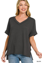 Load image into Gallery viewer, Rib V Neck Top