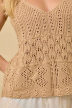 Load image into Gallery viewer, Crochet Knit Top