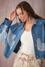 Load image into Gallery viewer, Lace Trim Jacket