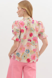 Berry Floral Top