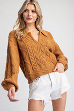 Load image into Gallery viewer, Texture Camel Sweater