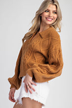 Load image into Gallery viewer, Texture Camel Sweater