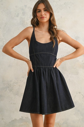 Indigo Mini Dress