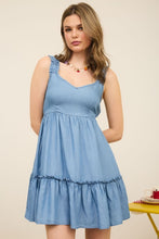 Load image into Gallery viewer, Chambray Mini Dress