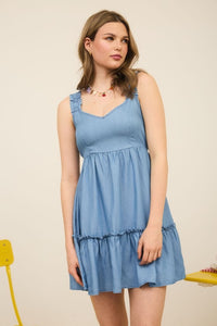 Chambray Mini Dress