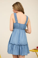 Load image into Gallery viewer, Chambray Mini Dress