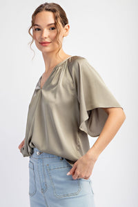 Notch Neck Top