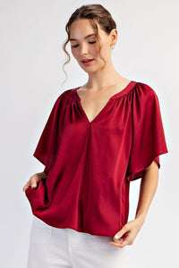 Notch Neck Top