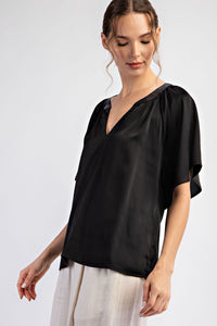 Notch Neck Top