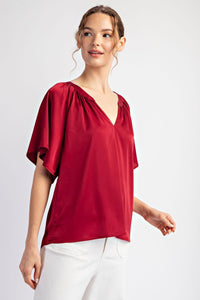 Notch Neck Top