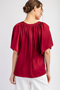Notch Neck Top