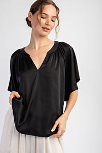 Notch Neck Top