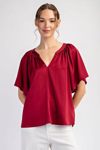 Notch Neck Top