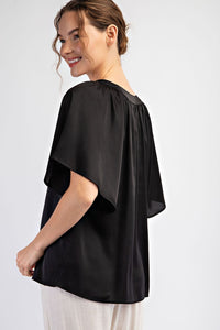 Notch Neck Top