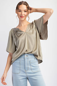 Notch Neck Top