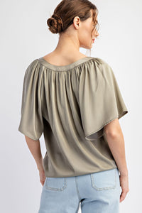 Notch Neck Top