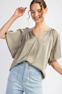 Notch Neck Top
