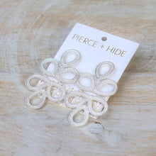 Load image into Gallery viewer, Silver Plaza Earrings | Statement Loop Earrings
