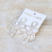 Load image into Gallery viewer, Silver Plaza Earrings | Statement Loop Earrings