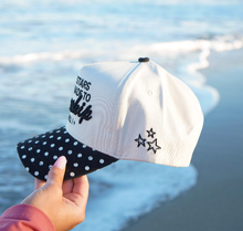 Load image into Gallery viewer, Stars Were Made to Worship - Black Polka Dot Trucker Hat