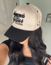 Load image into Gallery viewer, Friend in Jesus - Black Vintage Trucker Hat