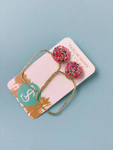Load image into Gallery viewer, Glitter Top Hoops