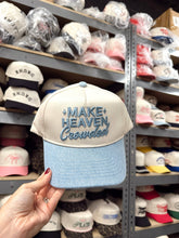 Load image into Gallery viewer, Make Heaven Crowded - Denim Vintage Trucker Hat