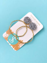 Load image into Gallery viewer, Glitter Top Hoops