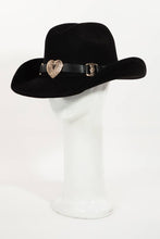 Load image into Gallery viewer, Heart Buckle Western Cowboy Hat