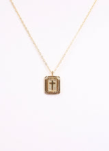 Load image into Gallery viewer, CH Johns Creek Cross Plate Necklace GOLD