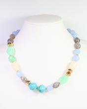 Load image into Gallery viewer, Ambridge Blue Stone Beaded Necklace