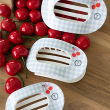 Load image into Gallery viewer, Flat Round Hair Clip | Large | Basket of Cherries