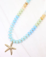 Load image into Gallery viewer, Eastport Starfish Necklace Blue Multi