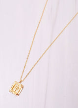 Load image into Gallery viewer, CH Johns Creek Cross Plate Necklace GOLD