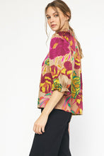 Load image into Gallery viewer, Mocha Floral Top