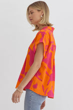 Load image into Gallery viewer, Orange Floral Top
